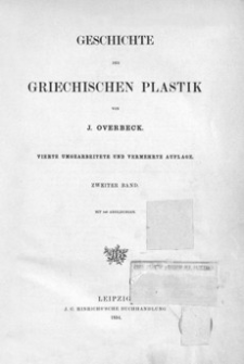 Geschichte der grichischen Plastik. Bd. 2