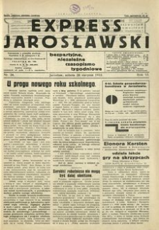 Express Jarosławski : bezpartyjne, niezależne czasopismo tygodniowe. 1933, R. 6, nr 34 (sierpień)