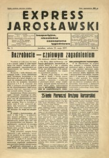 Express Jarosławski : bezpartyjne, niezależne czasopismo tygodniowe. 1937, R. 10, nr 5 (maj)