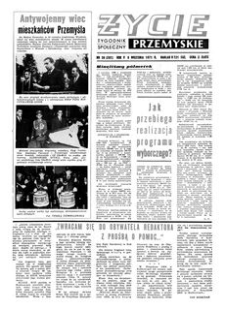 Życie Przemyskie : tygodnik społeczny. 1971, R. 5, nr 36 (201) (8 września)