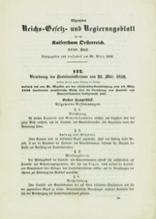 Allgemeines Reichs-Gesetz- und Regierungsblatt für das Kaiserthum Osterreich. 1850, St. 34