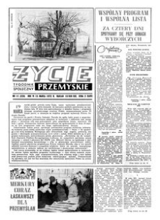 Życie Przemyskie : tygodnik społeczny. 1972, R. 6, nr 11 (228) (15 marca)