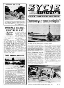 Życie Przemyskie : tygodnik społeczny. 1972, R. 6, nr 32 (249) (9 sierpnia)