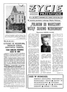 Życie Przemyskie : tygodnik społeczny. 1972, R. 6, nr 41 (258) (11 października)