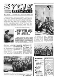 Życie Przemyskie : tygodnik społeczny. 1972, R. 6, nr 42 (259) (18 października)