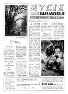 Życie Przemyskie : tygodnik społeczny. 1972, R. 6, nr 47 (264) (22 listopada)