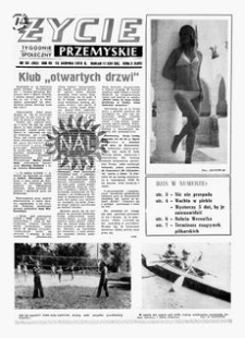Życie Przemyskie : tygodnik społeczny. 1973, R. 7, nr 33 (302) (15 sierpnia)