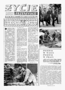 Życie Przemyskie : tygodnik społeczny. 1973, R. 7, nr 40 (309) (3 października)