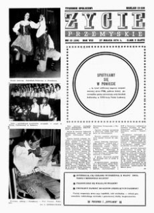 Życie Przemyskie : tygodnik społeczny. 1974, R. 8, nr 13 (334) (27 marca)
