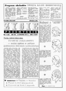Życie Przemyskie : tygodnik społeczny. 1974, R. 8, nr 17 (338) (24 kwietnia)