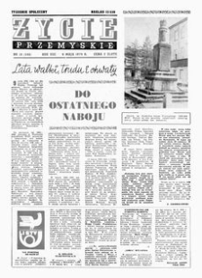 Życie Przemyskie : tygodnik społeczny. 1974, R. 8, nr 19 (340) (8 maja)