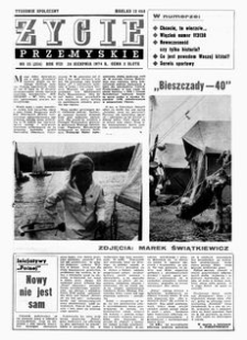 Życie Przemyskie : tygodnik społeczny. 1974, R. 8, nr 35 (356) (28 sierpnia)