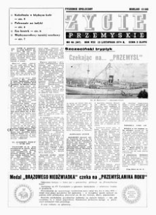 Życie Przemyskie : tygodnik społeczny. 1974, R. 8, nr 46 (367) (13 listopada)