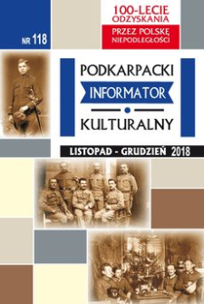 Podkarpacki Informator Kulturalny. 2018, nr 118 (listopad-grudzień)