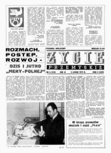 Życie Przemyskie : tygodnik społeczny. 1975, R. 9, nr 6 (379) (5 lutego)