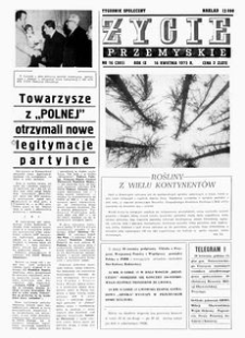 Życie Przemyskie : tygodnik społeczny. 1975, R. 9, nr 16 (389) (16 kwietnia)