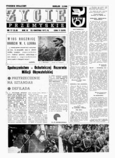 Życie Przemyskie : tygodnik społeczny. 1975, R. 9, nr 17 (390) (23 kwietnia)