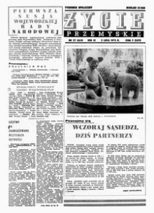 Życie Przemyskie : tygodnik społeczny. 1975, R. 9, nr 27 (400) (2 lipca)