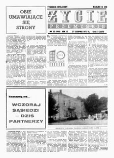 Życie Przemyskie : tygodnik społeczny. 1975, R. 9, nr 35 (408) (27 sierpnia)