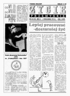 Życie Przemyskie : tygodnik społeczny. 1975, R. 9, nr 40 (413) (1 października)