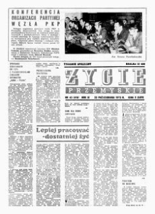 Życie Przemyskie : tygodnik społeczny. 1975, R. 9, nr 43 (416) (22 października)