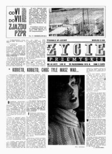 Życie Przemyskie : tygodnik społeczny. 1975, R. 9, nr 44 (417) (29 października)