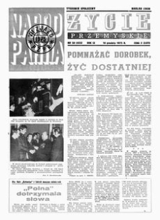 Życie Przemyskie : tygodnik społeczny. 1975, R. 9, nr 50 (423) (10 grudnia)