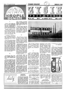 Życie Przemyskie : tygodnik społeczny. 1976, R. 10, nr 25 (451) (23 czerwca)