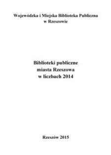 Biblioteki publiczne miasta Rzeszowa w liczbach 2014