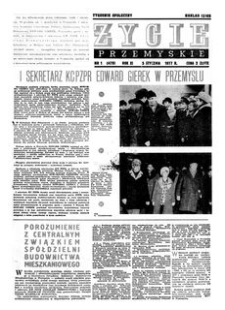 Życie Przemyskie : tygodnik społeczny. 1977, R. 11, nr 1 (479) (5 stycznia)