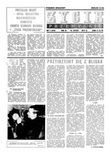 Życie Przemyskie : tygodnik społeczny. 1977, R. 11, nr 7 (485) (16 lutego)