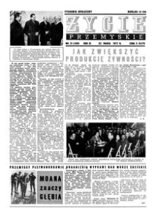 Życie Przemyskie : tygodnik społeczny. 1977, R. 11, nr 12 (490) (23 marca)