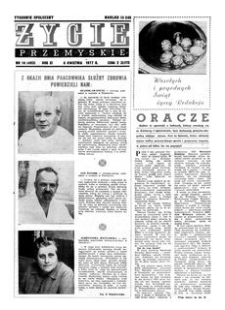Życie Przemyskie : tygodnik społeczny. 1977, R. 11, nr 14 (492) (6 kwietnia)