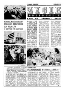 Życie Przemyskie : tygodnik społeczny. 1977, R. 11, nr 38 (516) (21 września)