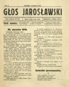 Głos Jarosławski. 1919, R. 1, nr 2 (luty)