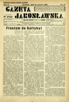 Gazeta Jarosławska : organ Rady Grodzkiej B. B. W. R. w Jarosławiu. 1933, R. 2, nr 13 (18 czerwca)