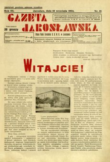 Gazeta Jarosławska : organ Rady Grodzkiej B. B. W. R. w Jarosławiu. 1934, R. 3, nr 18 (16 września)