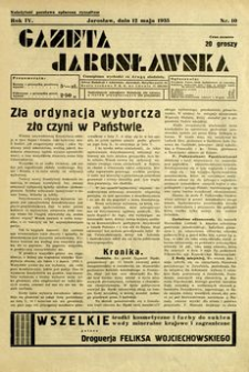 Gazeta Jarosławska. 1935, R. 4, nr 10 (12 maja)