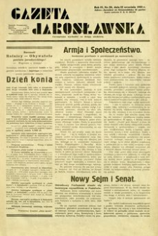 Gazeta Jarosławska. 1935, R. 4, nr 20 (22 września)