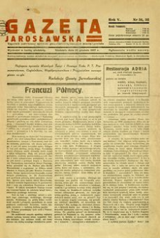 Gazeta Jarosławska : tygodnik poświęcony sprawom gospodarczo-społecznym miasta i powiatu. 1937, R. 5, nr 51-52 (25 grudnia)