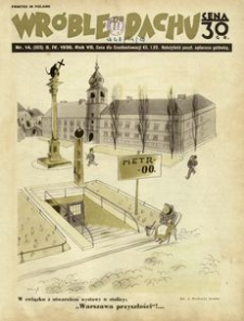Wróble na Dachu : tygodnik satyryczno-humorystyczny. 1936, R. 7, nr 14 (5 kwietnia)
