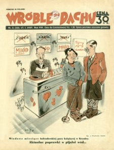 Wróble na Dachu : tygodnik satyryczno-humorystyczny. 1937, R. 8, nr 3 (17 stycznia)