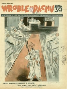 Wróble na Dachu : tygodnik satyryczno-humorystyczny. 1937, R. 8, nr 8 (21 lutego)