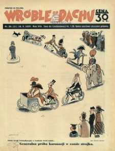 Wróble na Dachu : tygodnik satyryczno-humorystyczny. 1937, R. 8, nr 20 (16 maja)