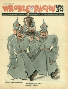 Wróble na Dachu : tygodnik satyryczno-humorystyczny. 1937, R. 8, nr 25 (20 czerwca)