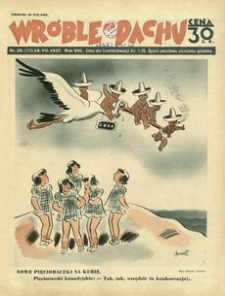 Wróble na Dachu : tygodnik satyryczno-humorystyczny. 1937, R. 8, nr 29 (18 lipca)