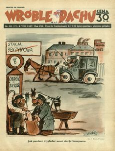 Wróble na Dachu : tygodnik satyryczno-humorystyczny. 1937, R. 8, nr 32 (8 sierpnia)