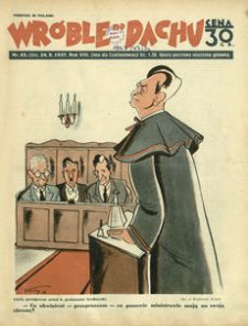 Wróble na Dachu : tygodnik satyryczno-humorystyczny. 1937, R. 8, nr 43 (24 października)