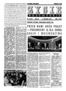 Życie Przemyskie : tygodnik społeczny. 1978, R. 12, nr 4 (534) (25 stycznia)