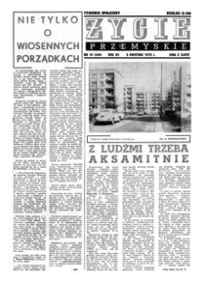 Życie Przemyskie : tygodnik społeczny. 1978, R. 12, nr 14 (544) (5 kwietnia)
